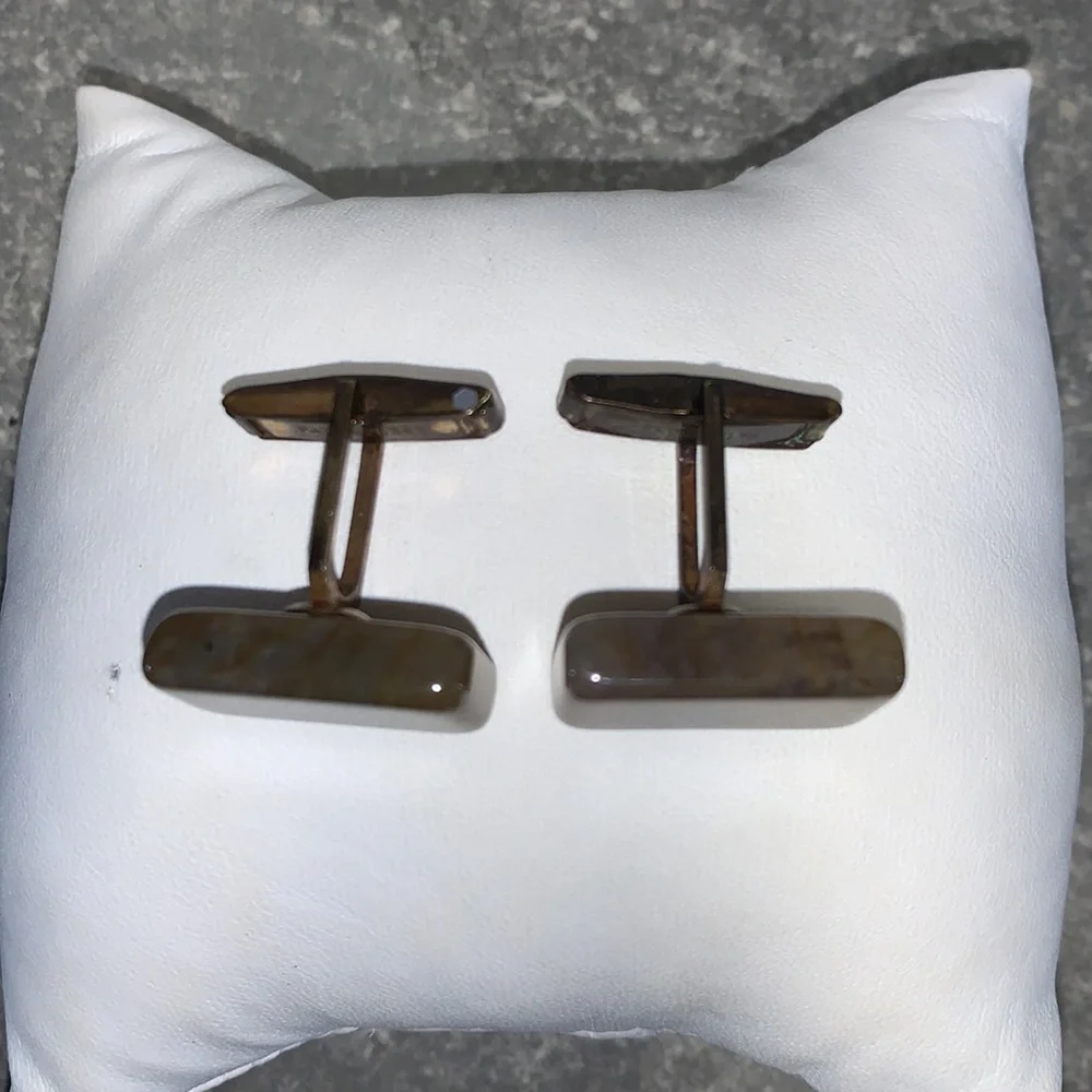 Vintage Agate cuff links